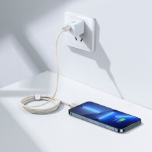 Кабель Baseus Crystal Shine Series Fast Charging Data Cable Type-C to Lightning PD 20W 1.2m Розовый