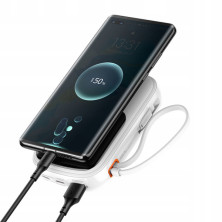 УМБ Baseus Q Pow Pro 20000mAh 22.5W 5A с технологией QC3.0+PD3.0 и Type-C кабелем 22.5W Белый