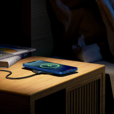 Беспроводное зарядное устройство Baseus LED Display Gen 2 Wireless Charger с технологией Qi 15W Черный