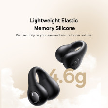 Беспроводные наушники открытого типа Baseus Bass 15 Clip Open-Ear Wireless TWS Earbuds Черный