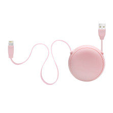 Кабель Baseus Lets Go Little Reunion One-Way Stretchable Cable USB to Lightning 2A 1m Розовый