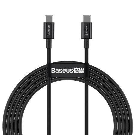 Кабель Baseus Superior Series Fast Charging Data Cable Type-C to Type-C 100W 20V 5A 2m Черный
