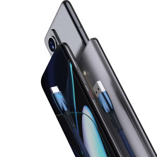 Кабель Baseus Glimmer Series Fast Charging Data Cable USB to Type-C 100W 20V 5A 2m Синій