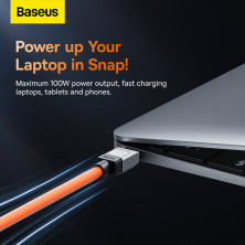 Кабель Baseus CoolPlay Series Fast Charging Data Cable Type-C to Type-C 100W 20V 5A 1m Оранжевый