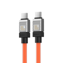 Кабель Baseus CoolPlay Series Fast Charging Data Cable Type-C to Type-C 100W 20V 5A 1m Оранжевый