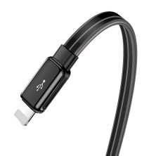 Кабель Baseus Glowing Fast Charging Data Cable USB to Lightning 2.4A 1m Чорний