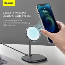 Беспроводное зарядное устройство Baseus Swan Magnetic с функцией MagSafe и Qi 15W Черный