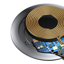 Беспроводное зарядное устройство Baseus Metal Wireless Charger с технологией Qi 10W Черный