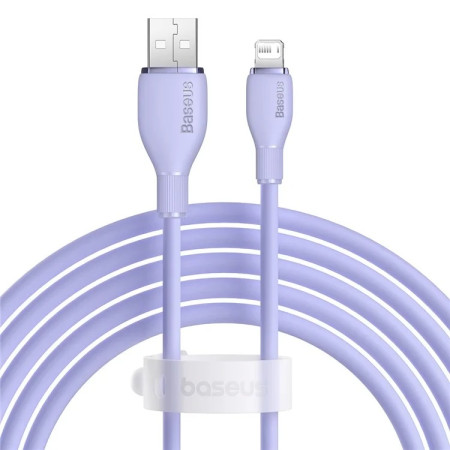 Кабель Baseus Pudding Series Fast Charging Data Cable USB to Lightning 2.4A 2m Фіолетовий