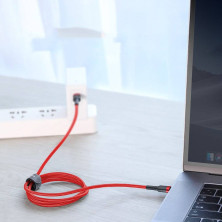 Кабель Baseus Cafule Flash Charging Data Line Cable Type-C to Type-C PD 2.0 QC 3.0 60W 20V 3A 2m Красный