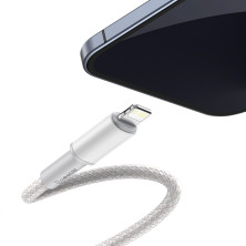 Кабель Baseus High Density Braided Fast Charging Data Cable Type-C to Lightning PD 20W 2m Белый