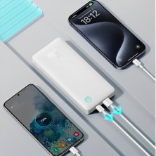 УМБ Baseus Airpow Lite 10000mAh 15W 3A USB+Type-C Білий