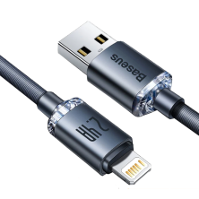 Кабель Baseus Crystal Shine Series USB to Lightning 2.4A 2m Черный