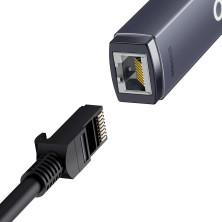 USB Переходник Baseus Lite Series Ethernet 1000 Mbps Type-C to RJ45 Серый