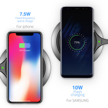 Беспроводное зарядное устройство Baseus Metal Wireless Charger с технологией Qi 10W Черный