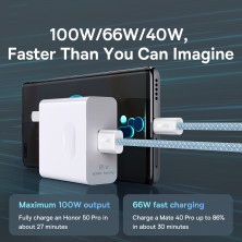 Кабель Baseus Dynamic Series Fast Charging Data Cable USB to Type-C 100W 20V 5A 1m Голубой