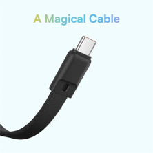 УМБ Baseus Magnetic Mini Wireless Fast Charge 10000mAh 30W 3A QC3.0+PD3.0 з функцією MagSafe та Qi 15W і Type-C 30W кабелем Чорний