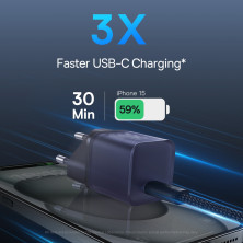 Сетевое зарядное устройство Baseus GaN5S Fast Charger 1C PD3.0 30W Type-C 3A Фиолетовый