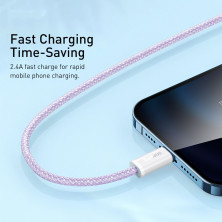 Кабель Baseus Dynamic Series Fast Charging USB to Lightning 2.4A 1m Фиолетовый