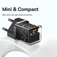 Сетевое зарядное устройство Baseus GaN5 Fast Charger 1C PD3.0 30W Type-C 3A Черный