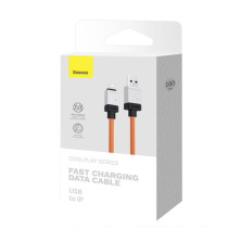 Кабель Baseus CoolPlay Series Fast Charging Cable USB to Lightning 2.4A 1m Оранжевый