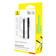 Кабель Baseus MVP 3 Series Fast Charging Data Cable Type-C to Type-C 100W 20V 5A 2m Черный