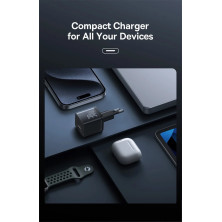 Сетевое зарядное устройство Baseus GaN5S Fast Charger 1C PD3.0 30W Type-C 3A Черный