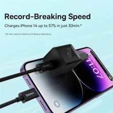 Сетевое зарядное устройство Baseus GaN5 Fast Charger 1C PD3.0 30W Type-C 3A Черный