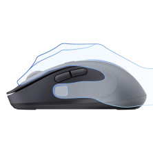 Бездротова мишка Baseus F02 Ergonomic Wireless Mouse 2.4G/BT5.2 1000-1600-2000-2400-4000dpi Чорний