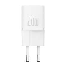 Мережевий зарядний пристрій Baseus GaN5 Fast Charger 1C PD3.0 20W Type-C 3A Білий