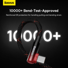 Кабель Baseus MVP 2 Elbow-shaped Fast Charging Data Cable USB to Type-C 100W 20V 5A 1m Черно-Красный