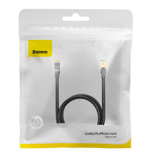 Кабель Baseus High Speed CAT7 Seven Types RJ45 10Gigabit Network Cable Ethernet Круглый 1.5m Черный