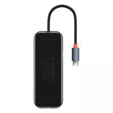 USB-хаб Baseus 5in1 AcmeJoy 5-Port Type-C HUB Adapter Type-C to USB3.0*2, USB2.0*1, Type-C*1, 4KHDMI, Сірий