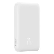 УМБ Baseus Magnetic Mini Wireless Fast Charge 2in1 5000mAh 20W 2.4A QC3.0+PD3.0 с Беспроводной зарядкой Qi 15W Белый
