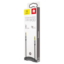 Аудіо-кабель Baseus Yiven AUX 3.5 to AUX 3.5 Audio Cable M30 1м Чорний