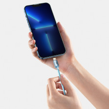 Кабель Baseus Crystal Shine Series Fast Charging Data Cable Type-C to Lightning PD 20W 2m Блакитний