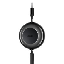 Кабель Baseus Bright Mirror 2 Series Retractable 3-in-1 Fast Charging Data Cable USB to Lightning+Type-C+MicroUSB 3.5А 1.1m Чорний