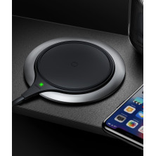 Беспроводное зарядное устройство Baseus Metal Wireless Charger с технологией Qi 10W Черный