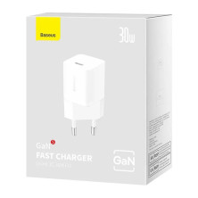 Сетевое зарядное устройство Baseus GaN5 Fast Charger 1C PD3.0 30W Type-C 3A Белый