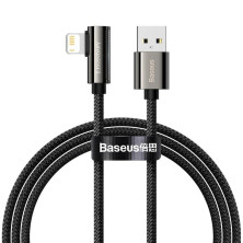 Кабель Baseus Legend Series Fast Charging Elbow Cable USB to Lightning 2.4A 1m Чорний
