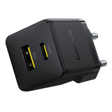 Сетевое зарядное устройство Baseus Palm Fast Charger QC3.0+PD3.0 30W USB+Type-C 3A Черный