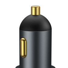 Автомобільний зарядний пристрій Baseus Share Together Fast Charge Car Charger 120W 2USB + 1 Прикурювач Сірий