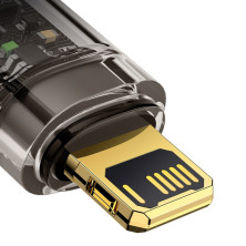 Кабель Baseus Explorer Series Auto Power-Off Fast Charging Data Cable USB to Lightning 2.4A 1m Черный