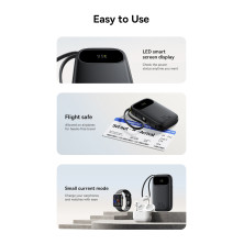 УМБ Baseus EnerFill FC31 Qpow3 Dual-Cable 20000mAh 22.5W с технологией QC3.0+PD3.0 и iP 20W+Type-C 22.5W кабелем Черный