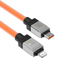 Кабель Baseus CoolPlay Series Fast Charging Data Cable Type-C to Lightning PD 20W 1m Оранжевый
