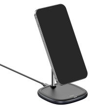 Беспроводное зарядное устройство Baseus Swan Magnetic с функцией MagSafe и Qi 15W Черный