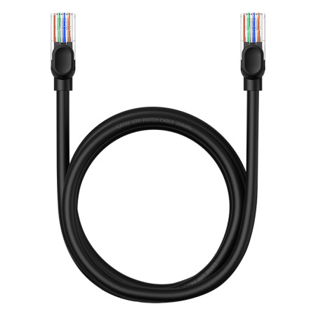 Кабель Baseus High Speed CAT5 RJ45 Gigabit Network Cable Ethernet Круглый 1.5m Черный