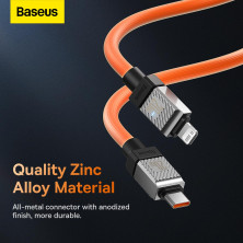 Кабель Baseus CoolPlay Series Fast Charging Data Cable Type-C to Lightning PD 20W 1m Оранжевый
