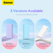 УМБ Baseus Airpow Fast Charge 10000mAh 20W 3A з технологією QC3.0+PD3.0 USB+Type-C Фіолетовий