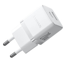 Сетевое зарядное устройство Baseus Palm Fast Charger QC3.0+PD3.0 20W USB+Type-C 3A + Кабель Type-C to Type-C 60W 20V/3A 1м Белый